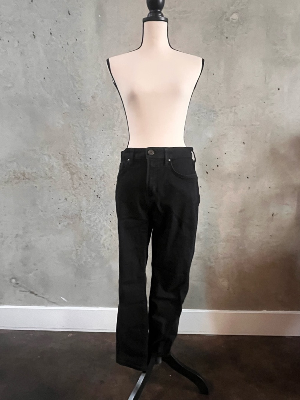 Men's Black Skinny- Straight-Leg Jeans